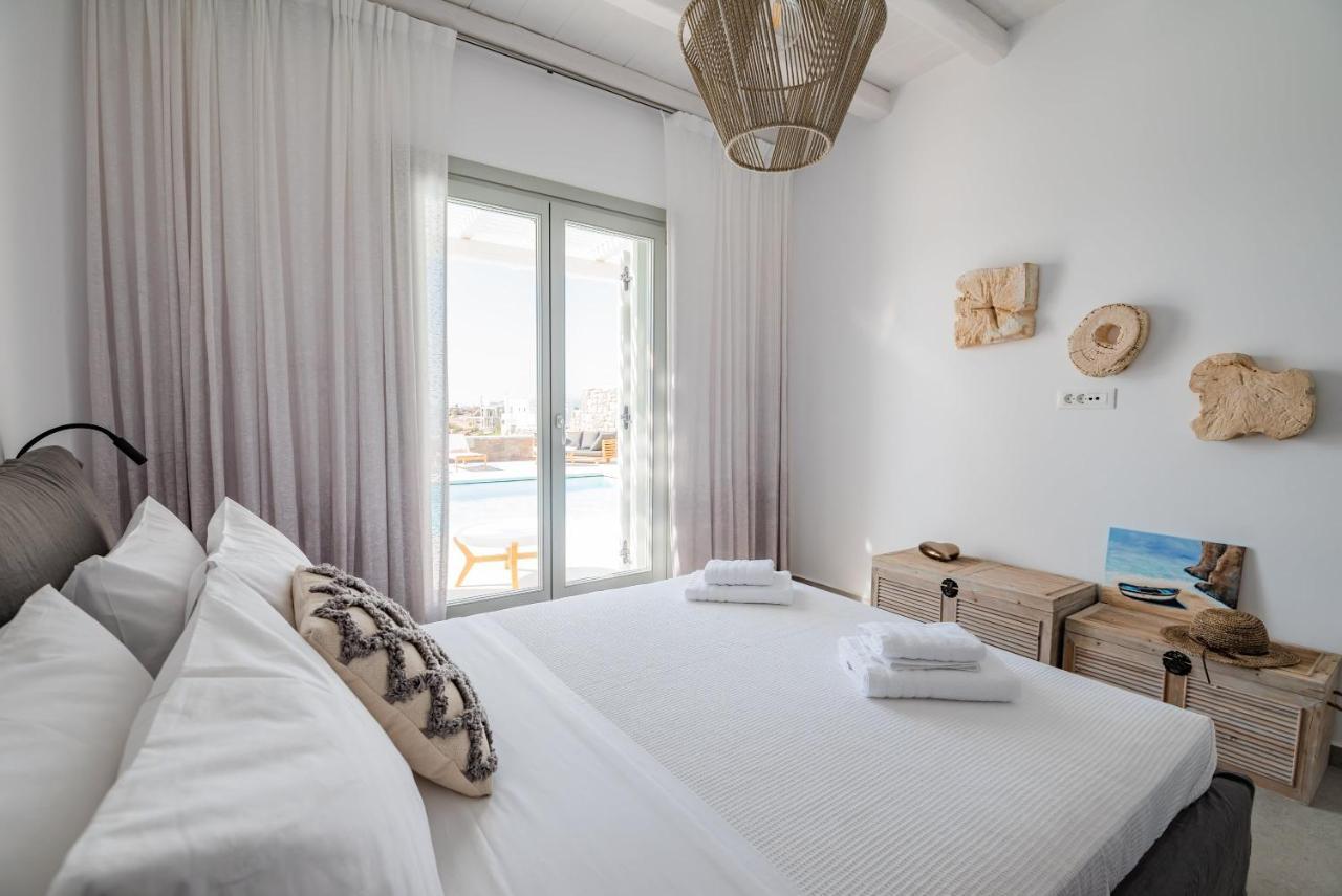 Villa Petra Mare Above Mykonos Town Private Pool Exterior photo