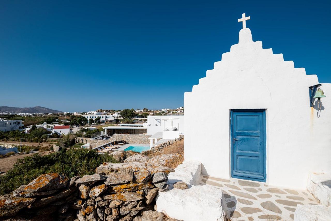 Villa Petra Mare Above Mykonos Town Private Pool Exterior photo