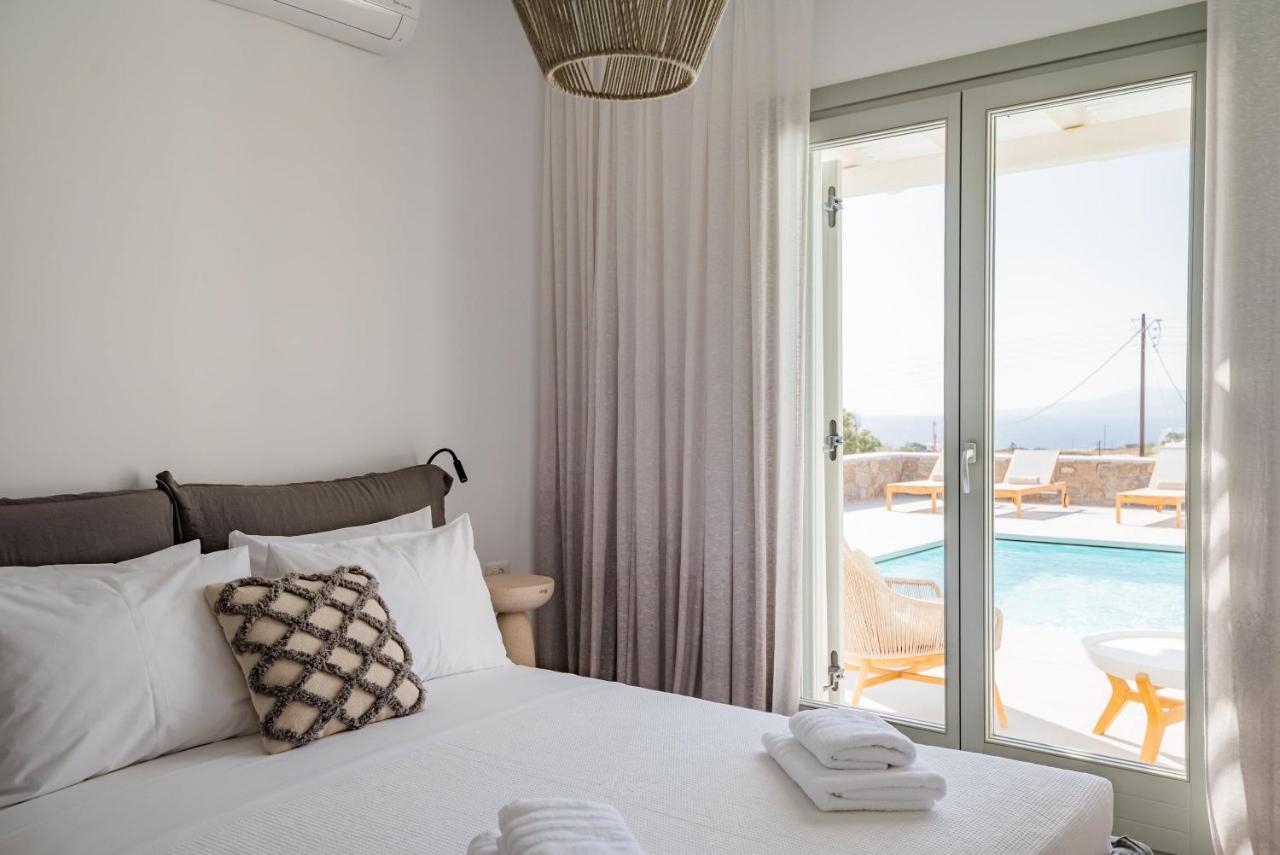 Villa Petra Mare Above Mykonos Town Private Pool Exterior photo