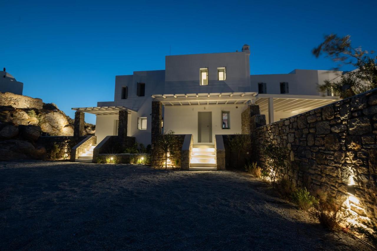 Villa Petra Mare Above Mykonos Town Private Pool Exterior photo
