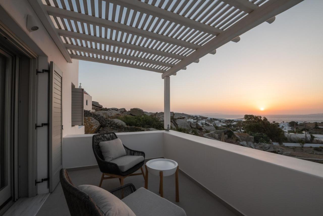 Villa Petra Mare Above Mykonos Town Private Pool Exterior photo
